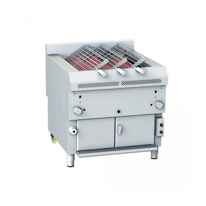 Gresilva GHPI R3/850 Direct Heat Rotating Gas Triple Split Grill With Auto-Feed Waterbath - Grill Area 650mm W X 740mm D Mattys