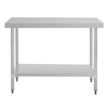 Shelving Vogue Stainless Steel Prep Table 1200mm - GJ502 Vogue