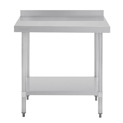 Shelving Vogue Stainless Steel Table with Splashback 900mm - GJ506 Vogue