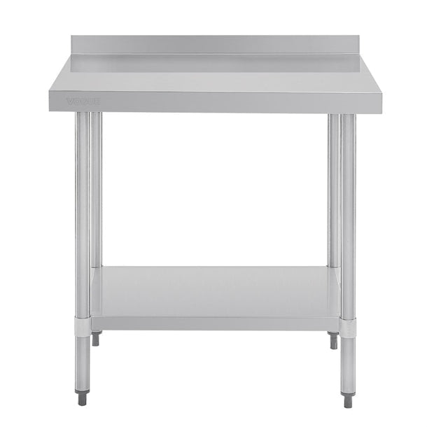 Shelving Vogue Stainless Steel Table with Splashback 900mm - GJ506 Vogue