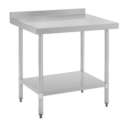 Shelving Vogue Stainless Steel Table with Splashback 900mm - GJ506 Vogue
