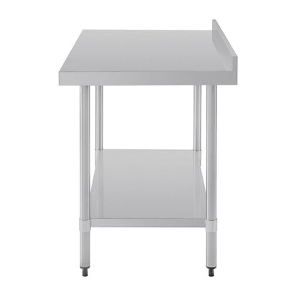Shelving Vogue Stainless Steel Table with Splashback 1200mm - GJ507 Vogue
