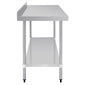 Shelving Vogue Stainless Steel Table with Splashback 1800mm - GJ509 Vogue