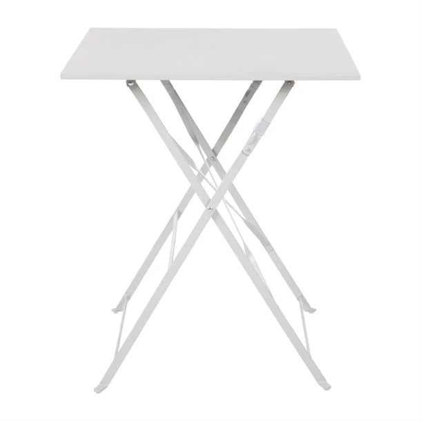 Bolero Grey Square Pavement Style Steel Table GK988 Mattys