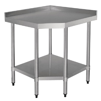 Shelving Vogue Stainless Steel Corner Table 700mm - GL278 Vogue