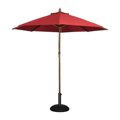 Bolero Round Pulley Umbrella Red - 2.5m GL304 Mattys
