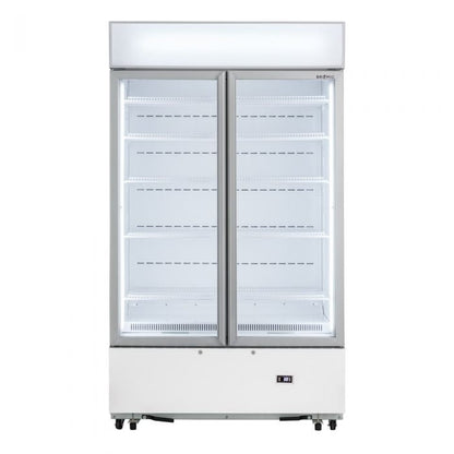 Bromic GM1000LWCAS White Cassette Flat Glass Door Display Chiller Mattys