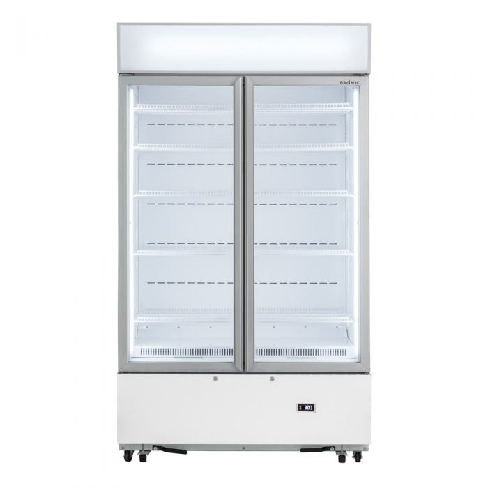 Bromic GM1000LWCAS White Cassette Flat Glass Door Display Chiller Mattys
