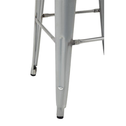 Shelving Bolero High Metal Bar Stools with Wooden Seat Pad - GM638 Bolero
