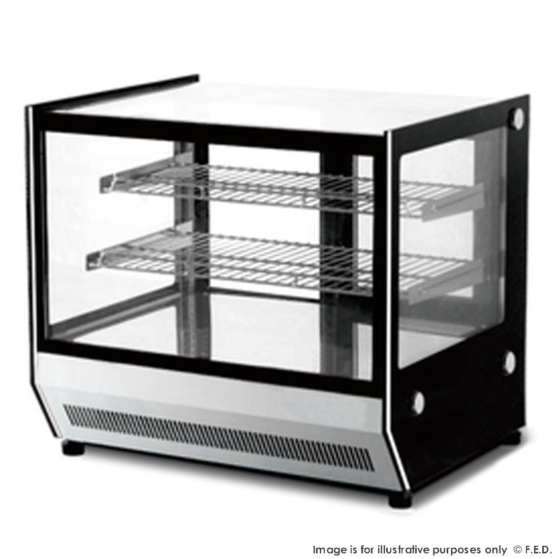 F.E.D. Bonvue - GN-660HRT Counter Top Square Glass Hot Food Display Mattys