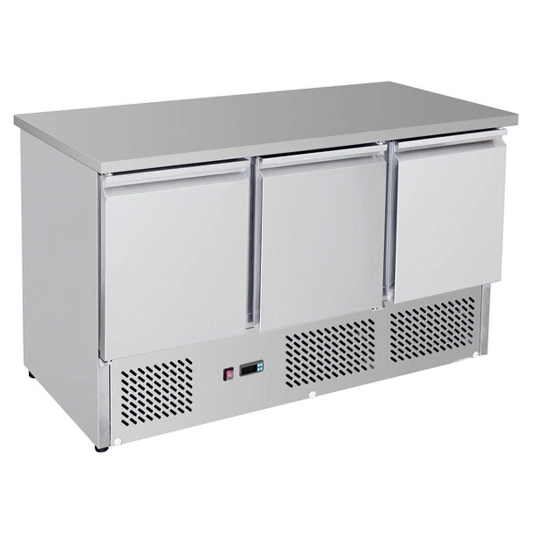 GNS1300B Three Door Compact Workbench Fridge Thermaster