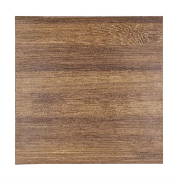 Benches Bolero Pre-drilled Square Table Rustic Oak 600mm - GR324 Bolero