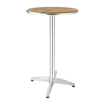 Bolero Ash Round Poseur Height Table 600mm GR332 Mattys