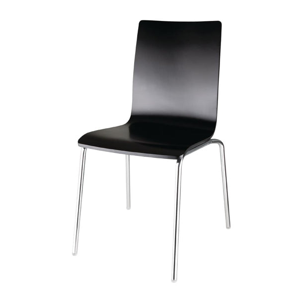 Shelving Bolero Black Square Back Side Chair (Pack of 4) - GR345 Bolero