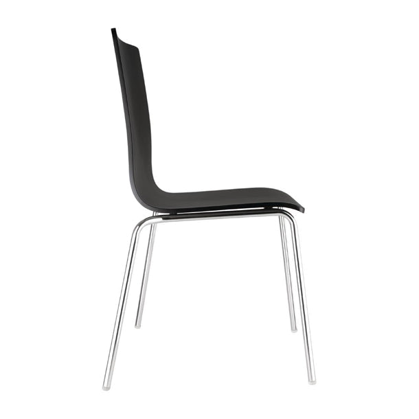 Shelving Bolero Black Square Back Side Chair (Pack of 4) - GR345 Bolero