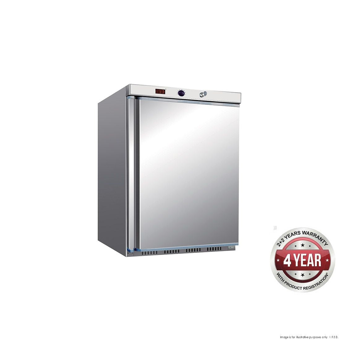 F.E.D. Temperate Thermaster HF200 S/S Solid Door Bar / Under Bench Freezer Mattys