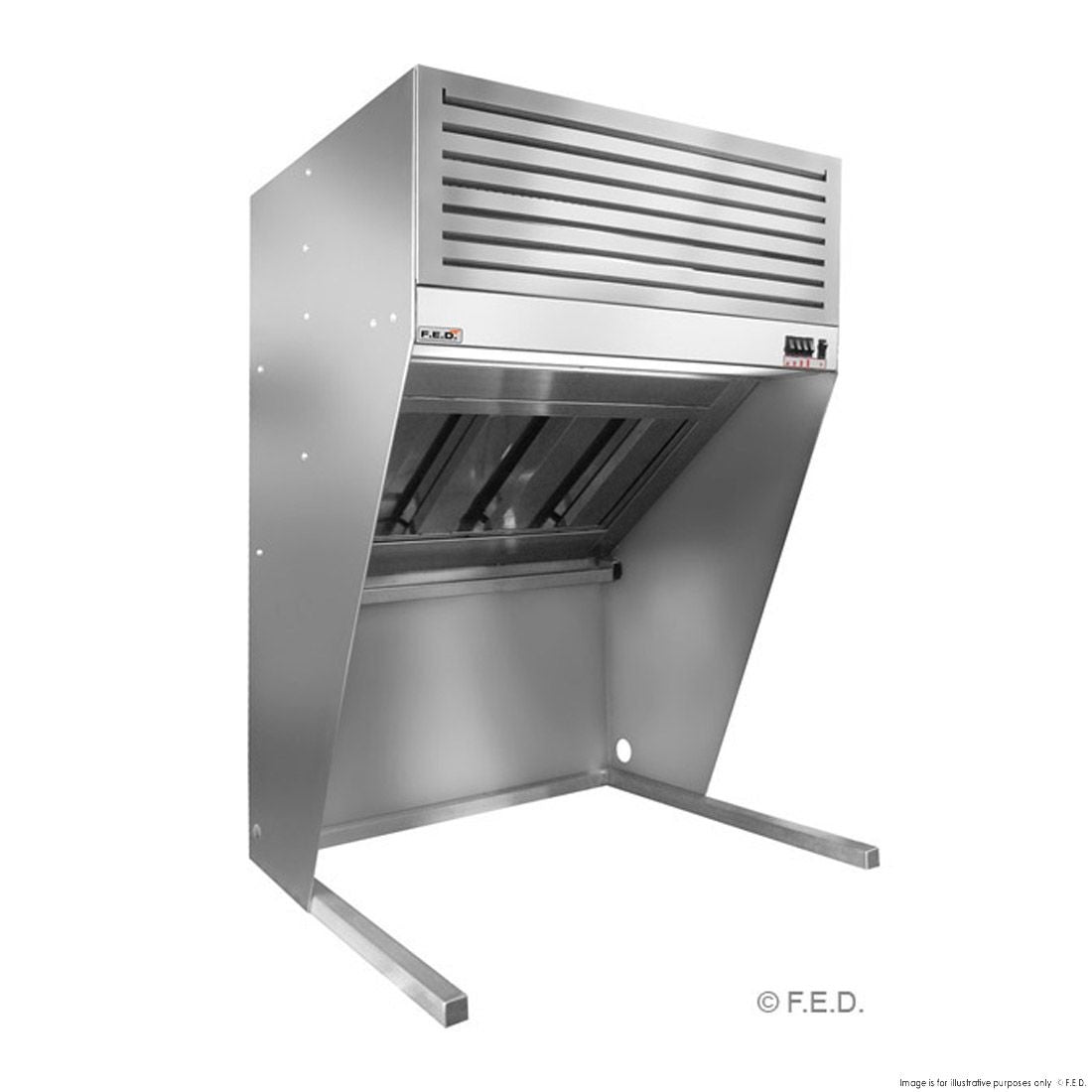 F.E.D. Modular systems HOOD1000A Bench Top Filtered Hood - 1000mm Mattys