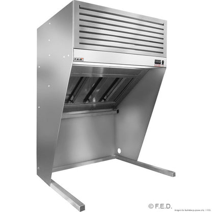 F.E.D. Modular systems HOOD1500A Bench Top Filtered Hood - 1500mm Mattys