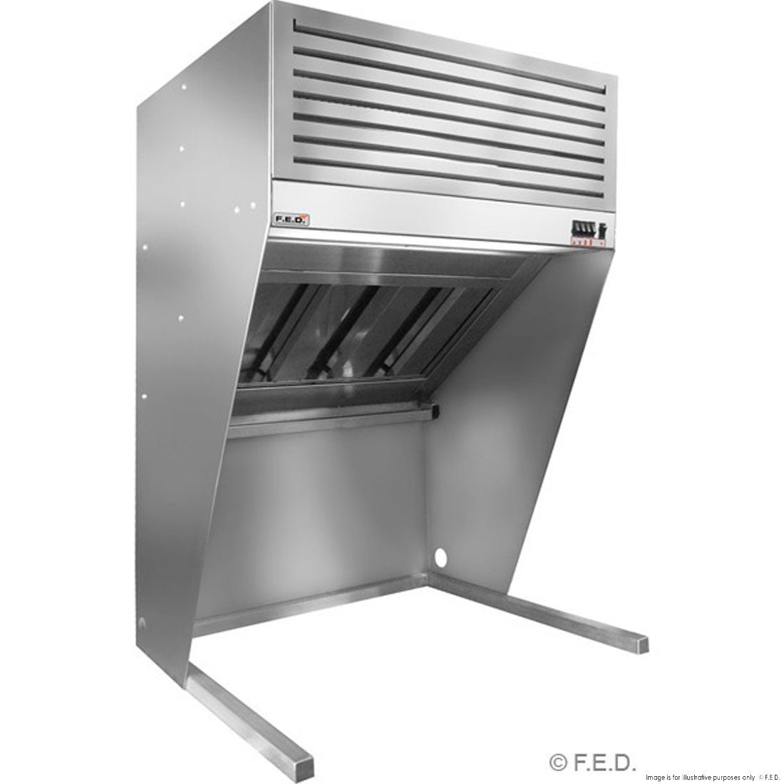 F.E.D. Modular systems HOOD1500A Bench Top Filtered Hood - 1500mm Mattys