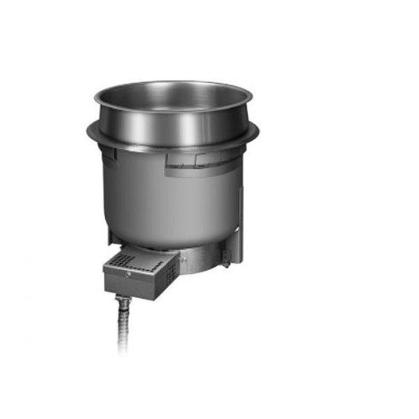 Hatco HWB-7QTD Single Built-In Round Heated Well with Drain Fitting 6.6 Litre Mattys