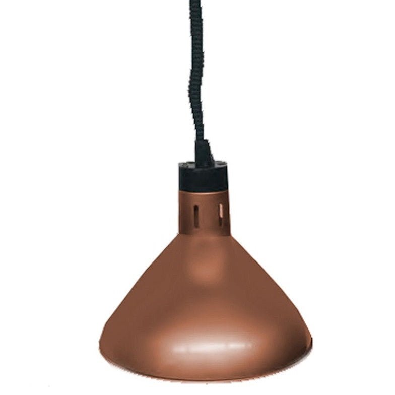 F.E.D. Benchstar Pull Down heat Lamp Antique Copper 270mm Round HYWBL09 Mattys