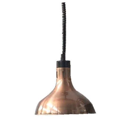 F.E.D. Benchstar Pull Down Heat Lamp Antique Copper 290mm Round HYWCL12 Mattys