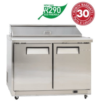 EXQUISITE Two Door Sandwich / Salad Preparation Chiller - 406 Litres - ICC400H Mattys
