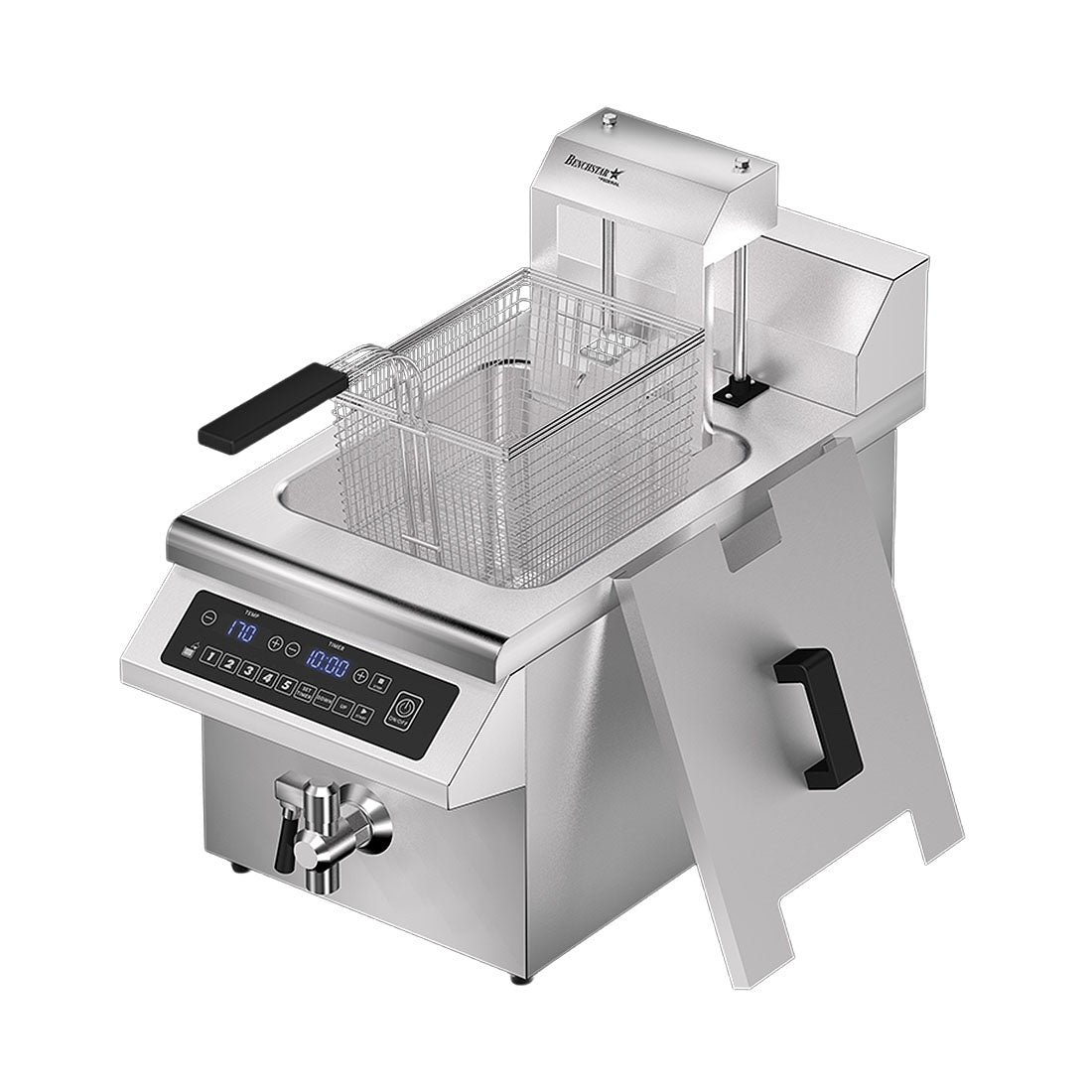 Benchstar Single Tank Auto Lifting Induction Fryer - IF3500S-AL Benchstar