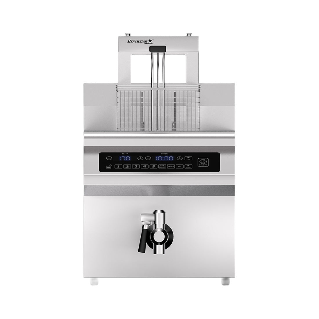 Benchstar Single Tank Auto Lifting Induction Fryer - IF3500S-AL Benchstar