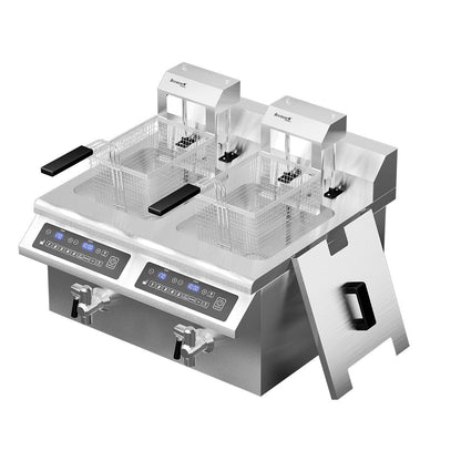Benchstar Double Tanks Auto Lifting Induction Fryer - IF7000D-AL Benchstar