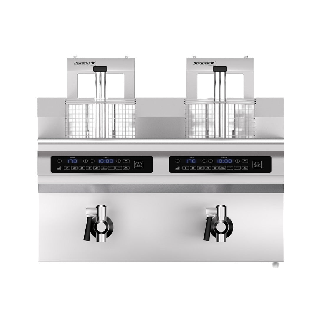 Benchstar Double Tanks Auto Lifting Induction Fryer - IF7000D-AL Benchstar