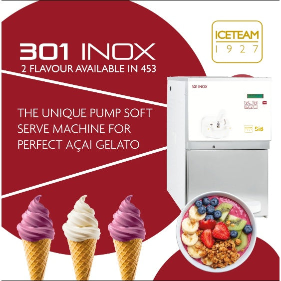 Gelato Display Iceteam Soft Serve Machine INOX 453 Mattys