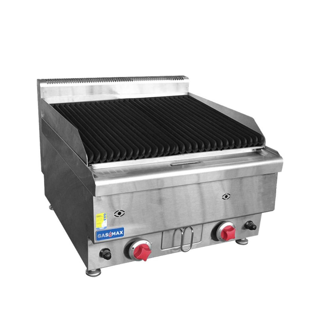 F.E.D GASMAX -JUS-TRH60ELPG Benchtop 2 LPG Burner Chargrill - JUS-TRH60ELPG Mattys