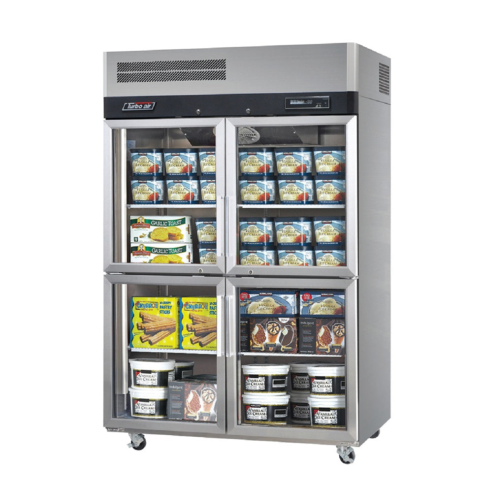 Turbo Air - 4 x Half Glass Door Top Mount Upright Freezer 1210L KF45-4G-N(HC) Mattys