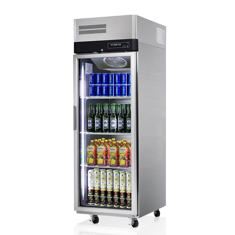 Turbo Air - 1 Glass Door Top Mount Display Fridge 574L KR25-1G-N(HC) Mattys