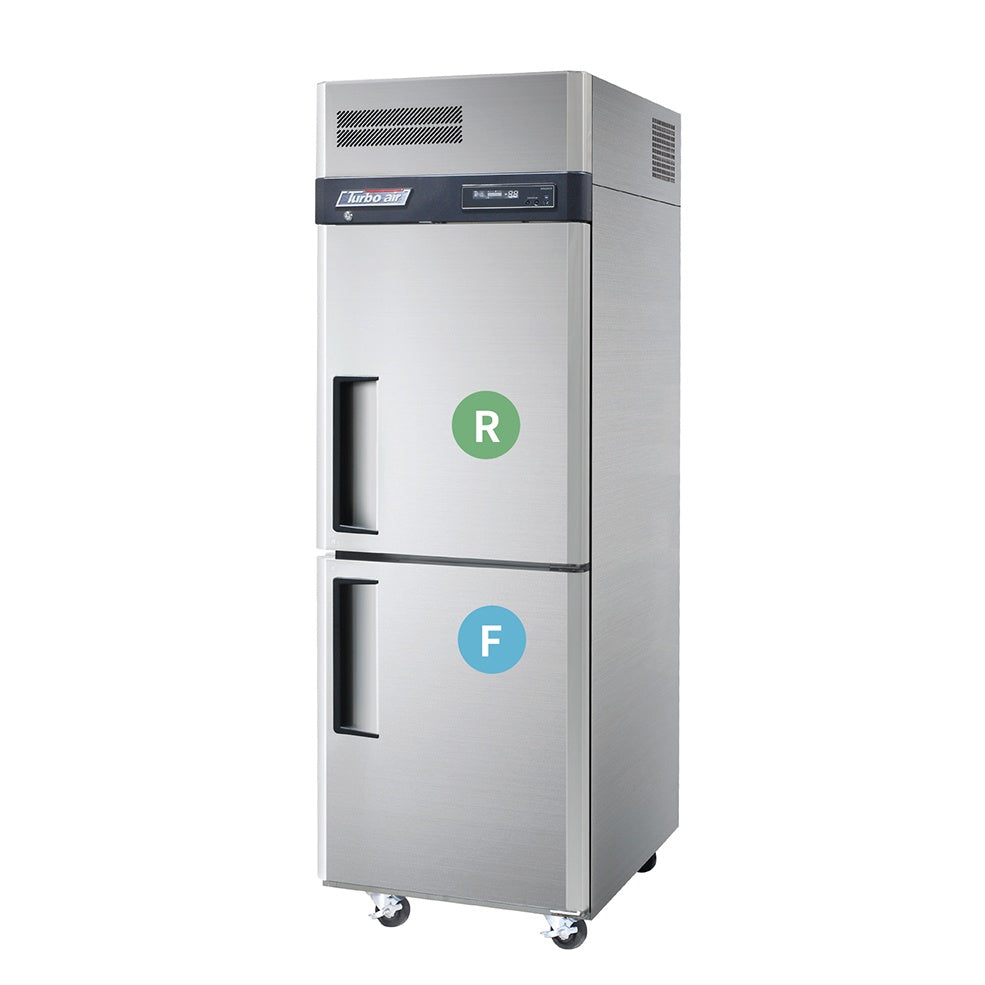 Turbo Air 2 Half Door Top Mount Dual Temp Fridge / Freezer KRF25-2-N(HC) Mattys