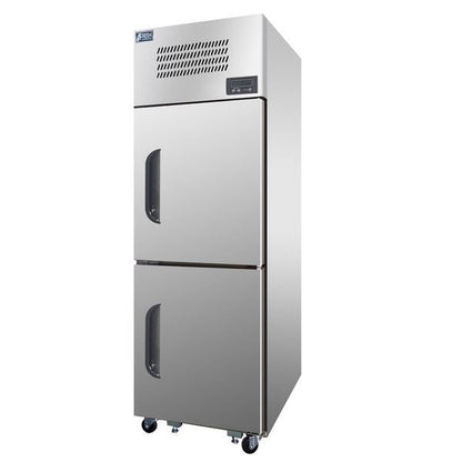 FRESH NARROW MOUNT REACH IN UPRIGHT FREEZER 2 HALF DOORS - KTM-25FS2 Mattys