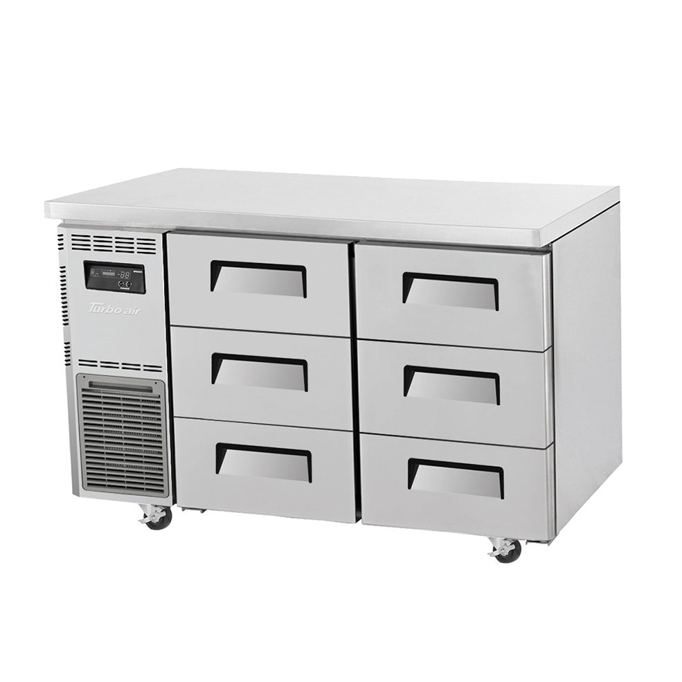Turbo Air Undercounter 6 Drawer Fridge - 1200mm wide KUR12-3D-6-N(HC) Mattys