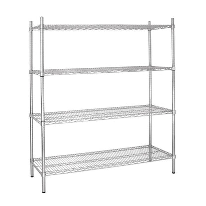 Shelving Vogue 4 Tier Wire Shelving Kit 1830x460mm - L939 Vogue