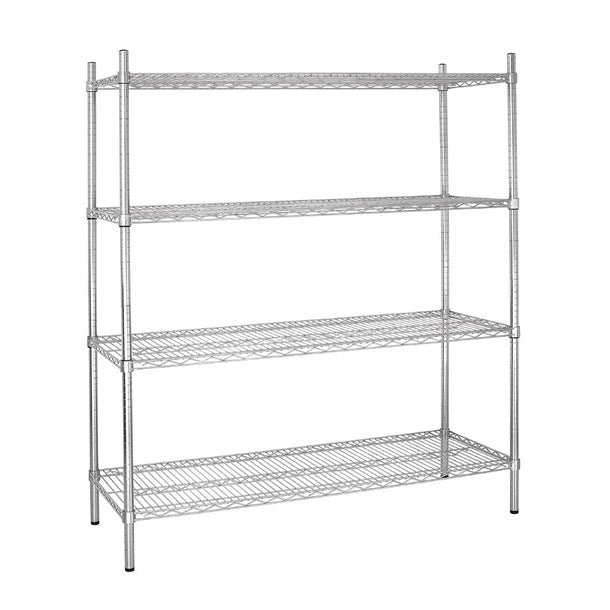 Shelving Vogue 4 Tier Wire Shelving Kit 1830x460mm - L939 Vogue