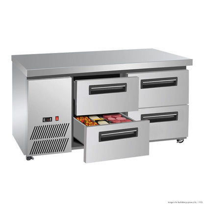 F.E.D. LBC125 Four Drawer Lowboy Fridge Mattys