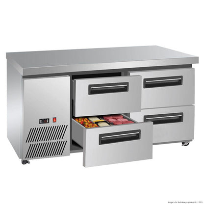 F.E.D. LBC150 Four Large Drawer Lowboy Fridge Mattys