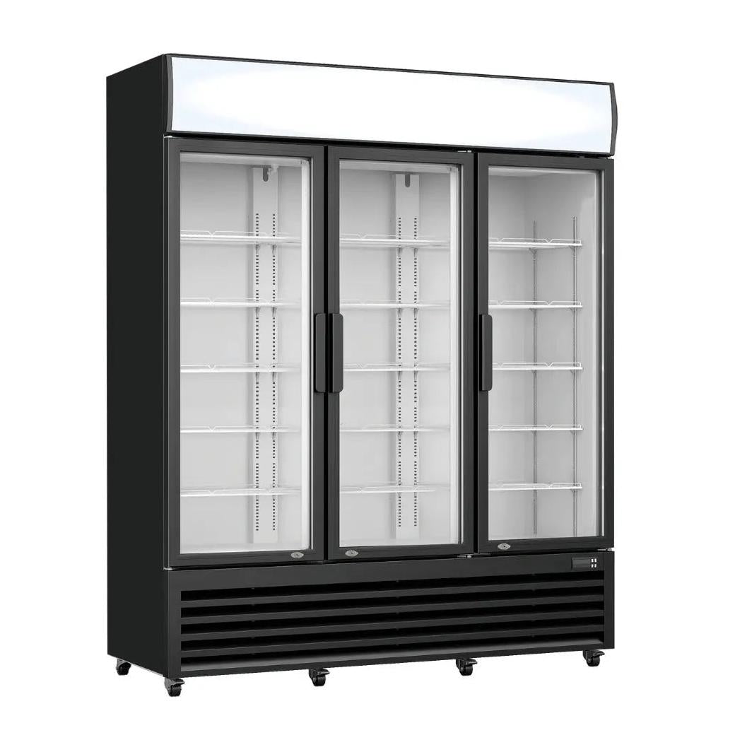 F.E.D Thermaster LG-1203BP Three Glass Door Colourbond Upright Drink Fridge Mattys