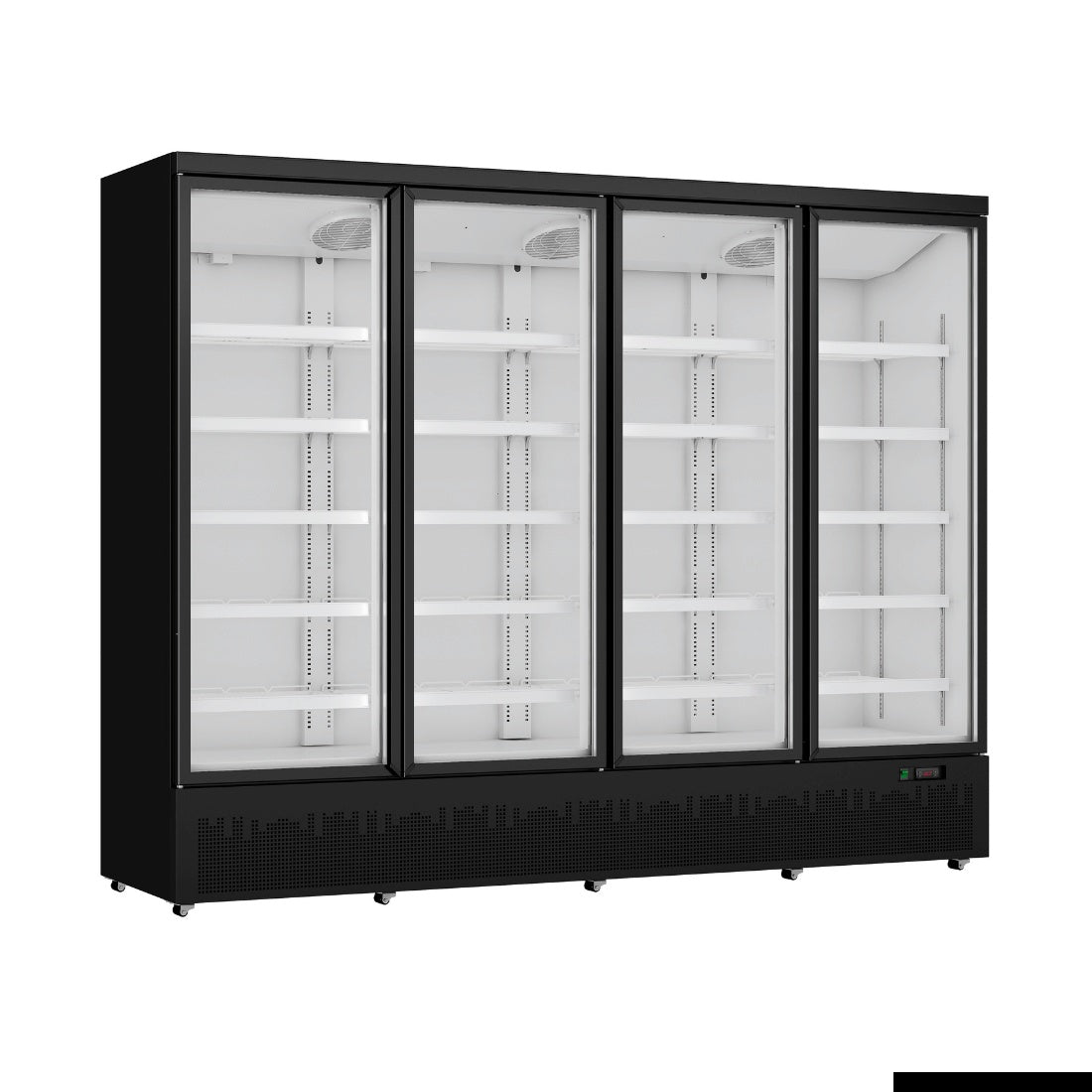 F.E.D Thermaster LG-2200BGBM Four Door Supermarket Fridge Black