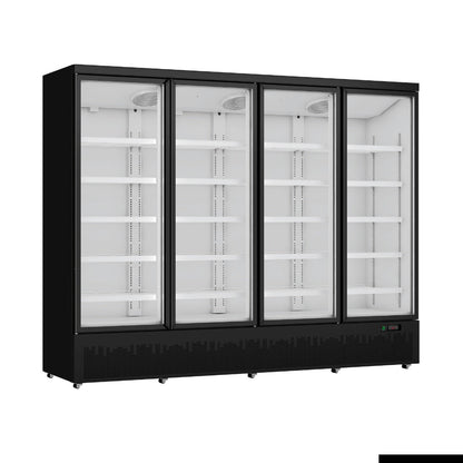 F.E.D Thermaster Four Door Supermarket Fridge Black - LG-2200BGBM Mattys