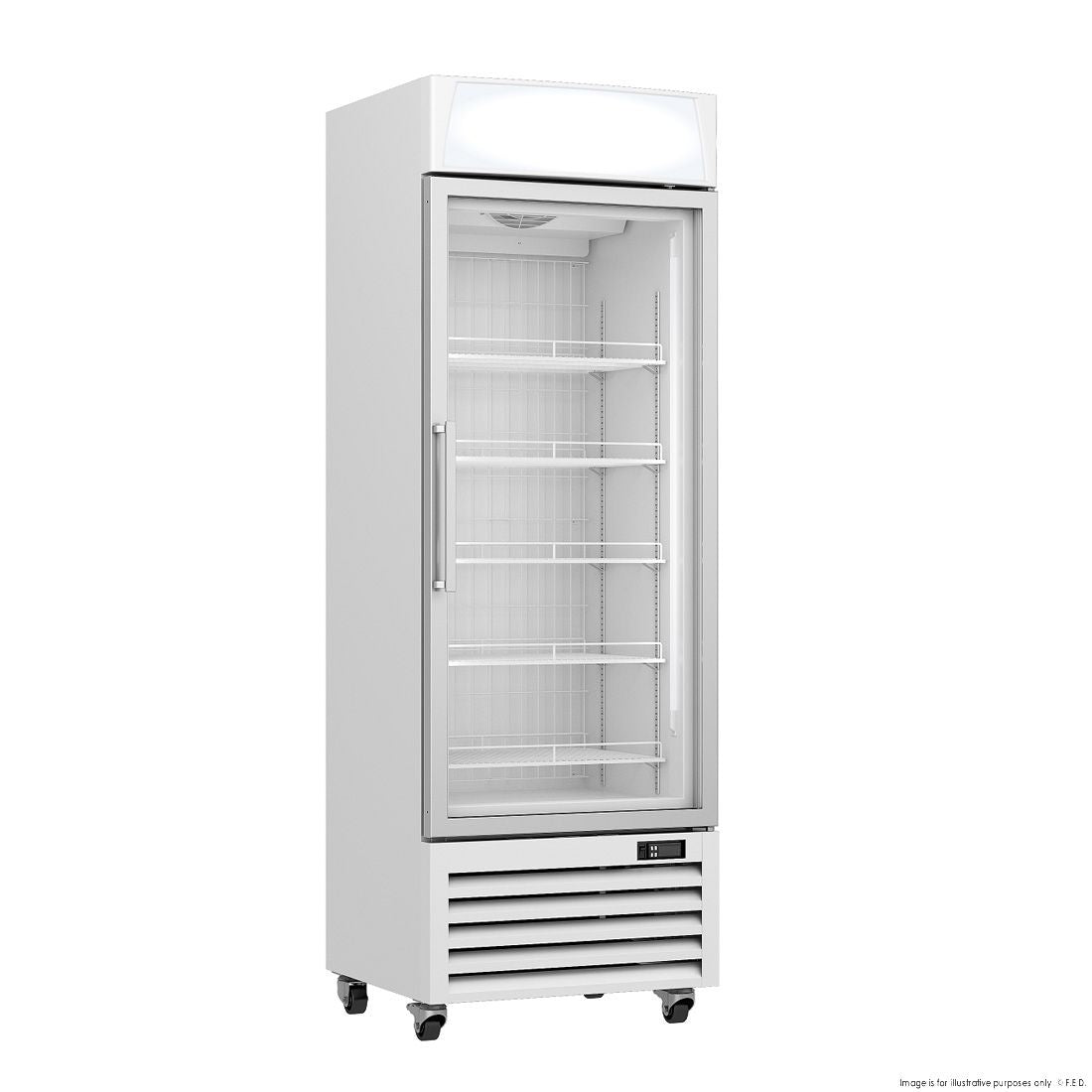 F.E.D. Thermaster LG-400PF 400L Upright Single Glass Door Freezer – Mattys