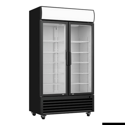F.E.D Thermaster-LG-580BP Double Glass Door Colourbond Upright Drink Fridge - LG-580BP Mattys