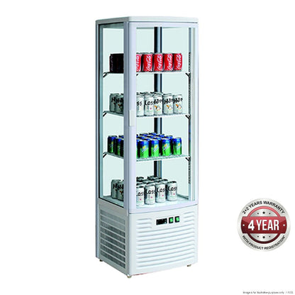 F.E.D. Thermaster LSC235 Four-sided Upright Beverage Display Fridge Ivory-white Mattys