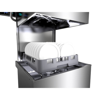 Washtech Professional Passthrough Dishwasher with Heat Recovery Unit 500mm Rack M2C