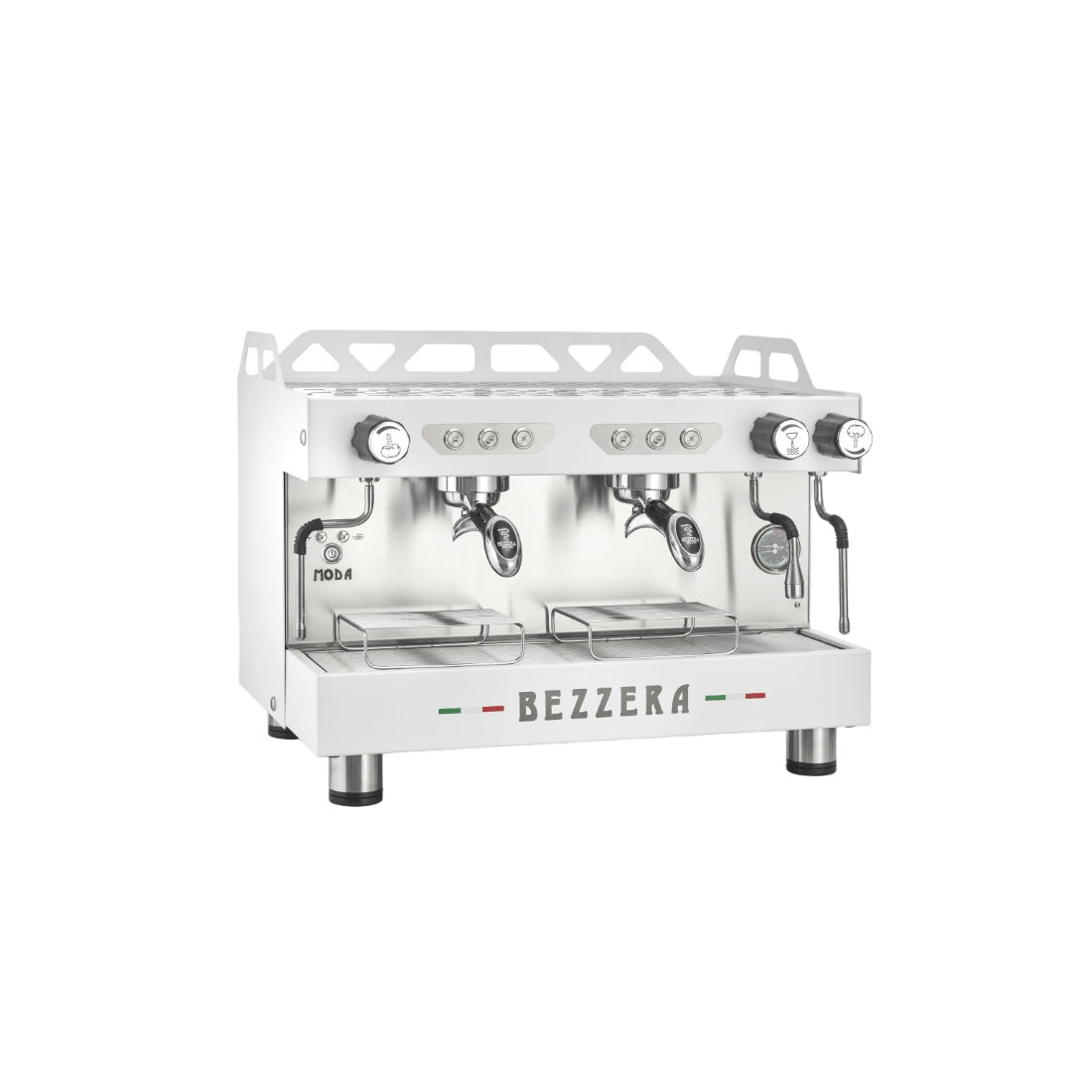 BEZZERA MODA DE 2 Group Espresso Machine White - MODADE2W Bezzera